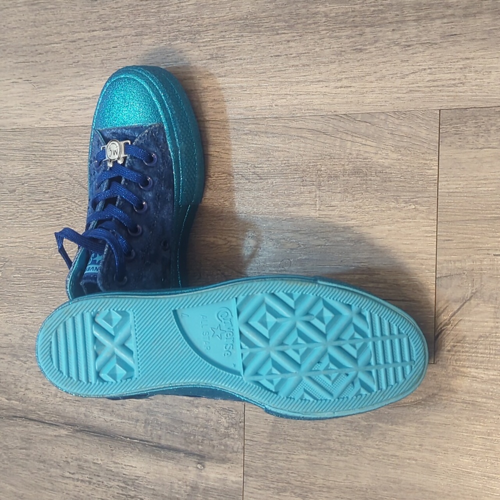 Converse Chuck Taylor Allstar Platform OX x Miley Cirus Gnarly Blue Sneakers - Picture 9 of 10